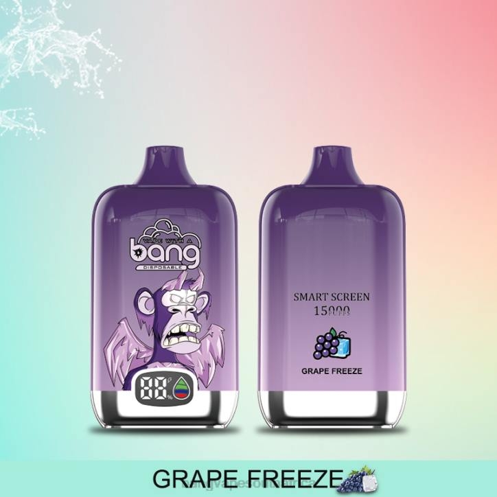 Bang Gang vape - Disposable Bang Vape Digital Smart Screen 15000 puffs 25ml X0VV11