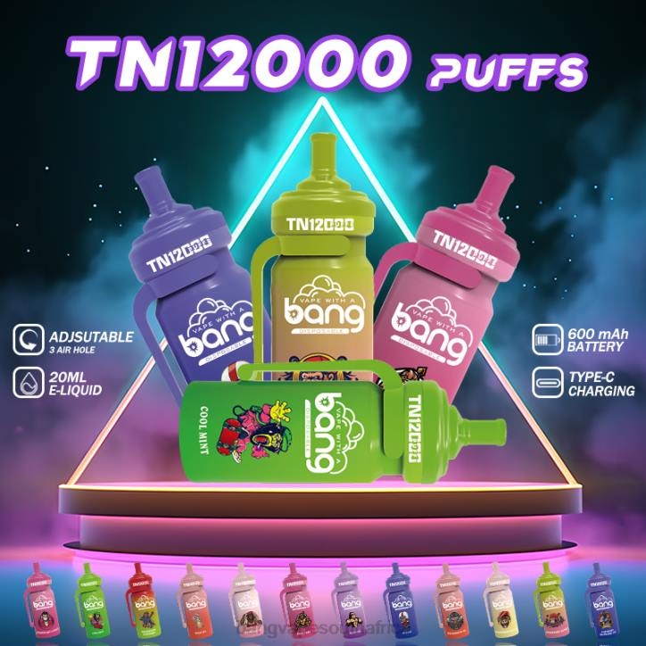 Bang Vape South Africa - Disposable Bang Vape TN12000 Pod with Mesh Coil X0VV5