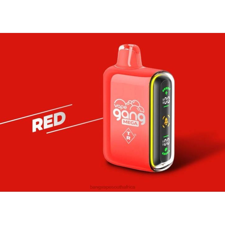 Bang Vape South Africa - Red Vape Gang MEGA 20,000 puffs Disposable Vape (Box of 5) X0VV57