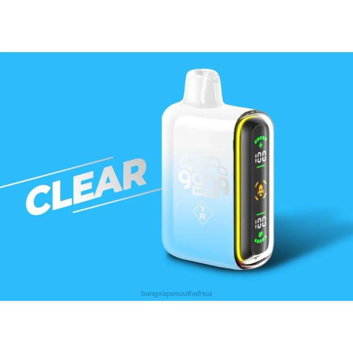 Bang Vape price - Clear Vape Gang MEGA 20,000 puffs Disposable Vape (Box of 5) X0VV56